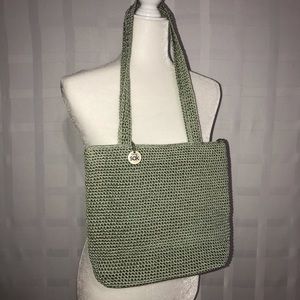 The Sak green crochet purse